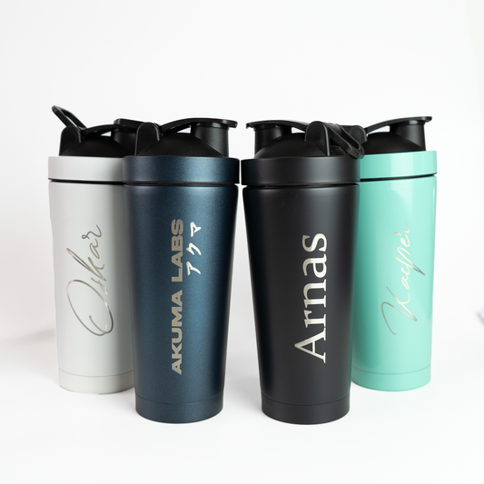 Engraved Insulated Protein Shakers - 750ML