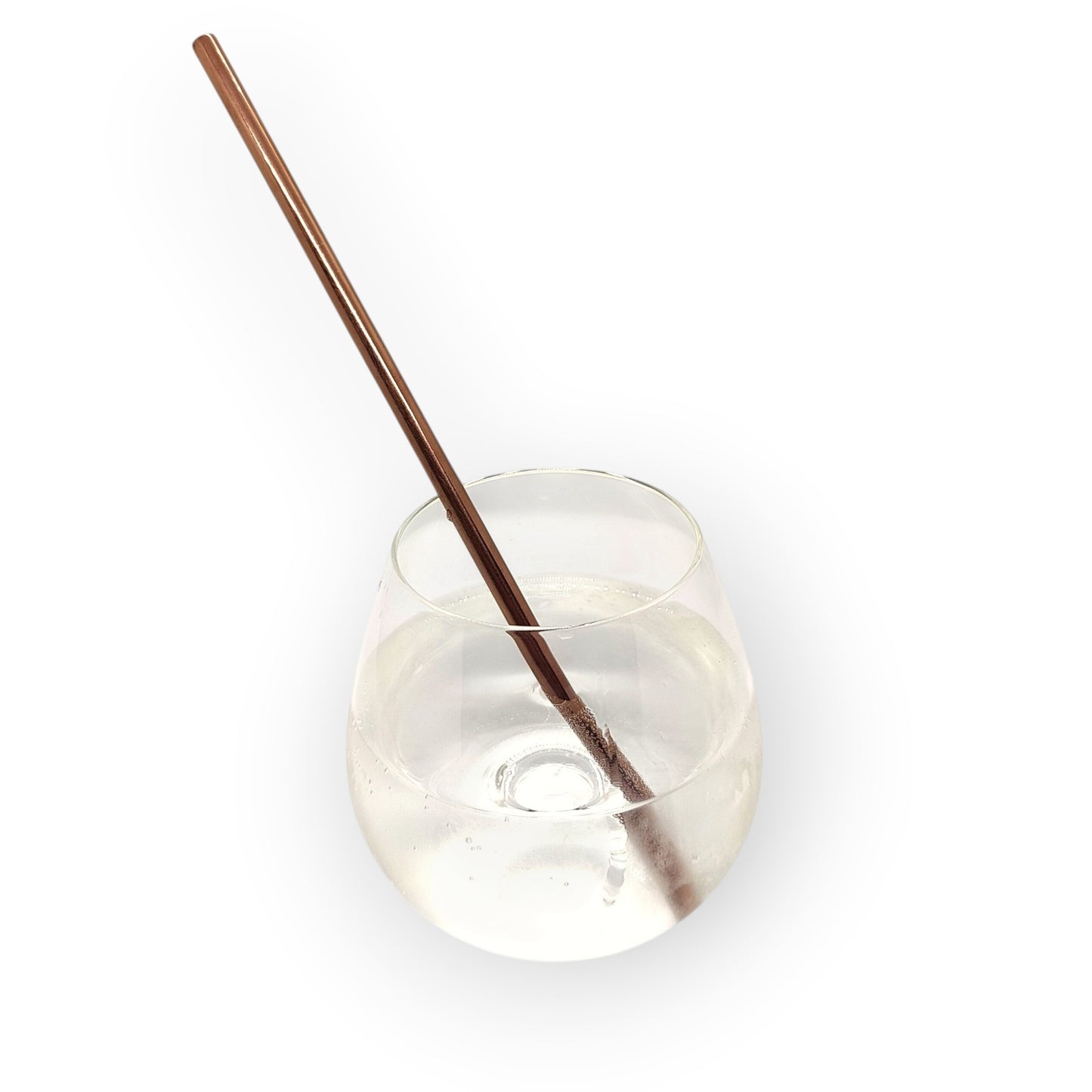 HouseEco set of 4 stainless steel straws, 2 bent and 2 straight, with cleaning brush and storage bag. Reusable and eco-friendly.