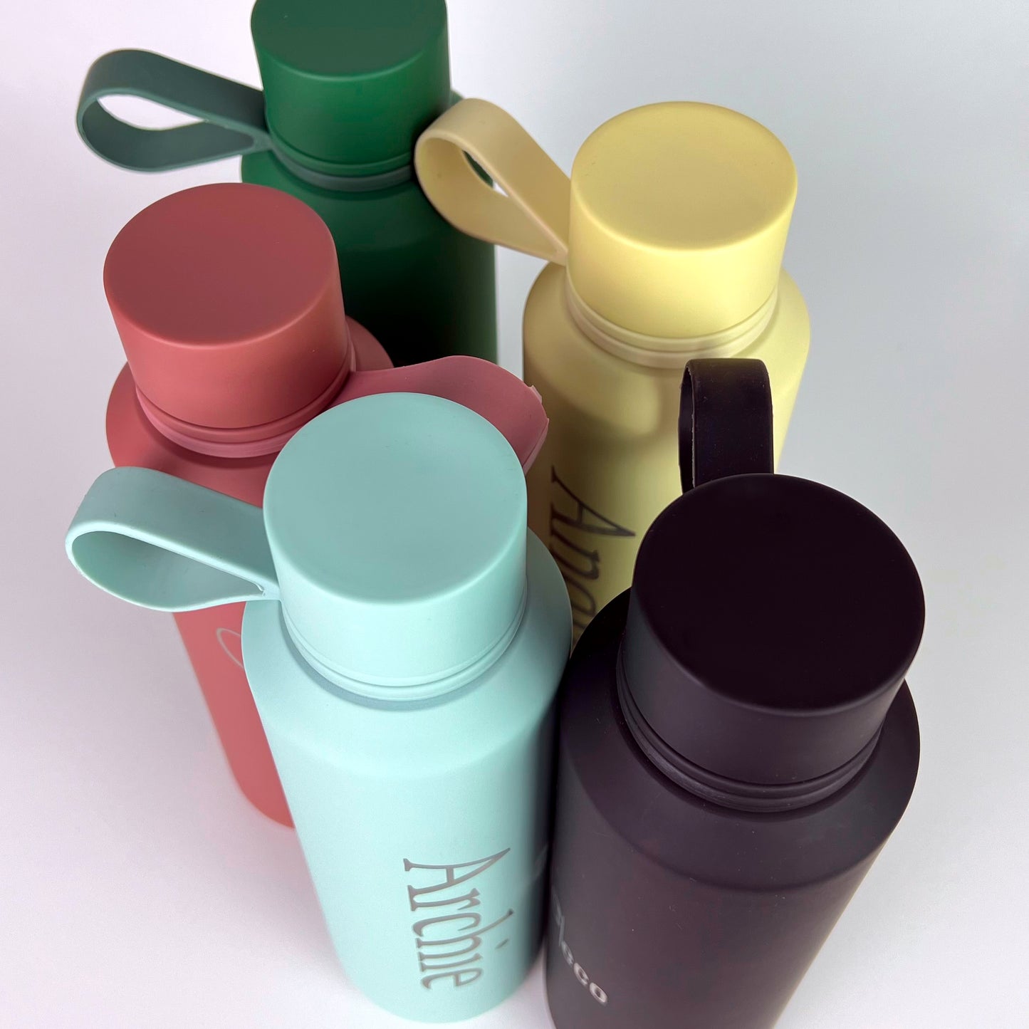 Personalised Insulated Water Bottle with Carry Handle - 600ml