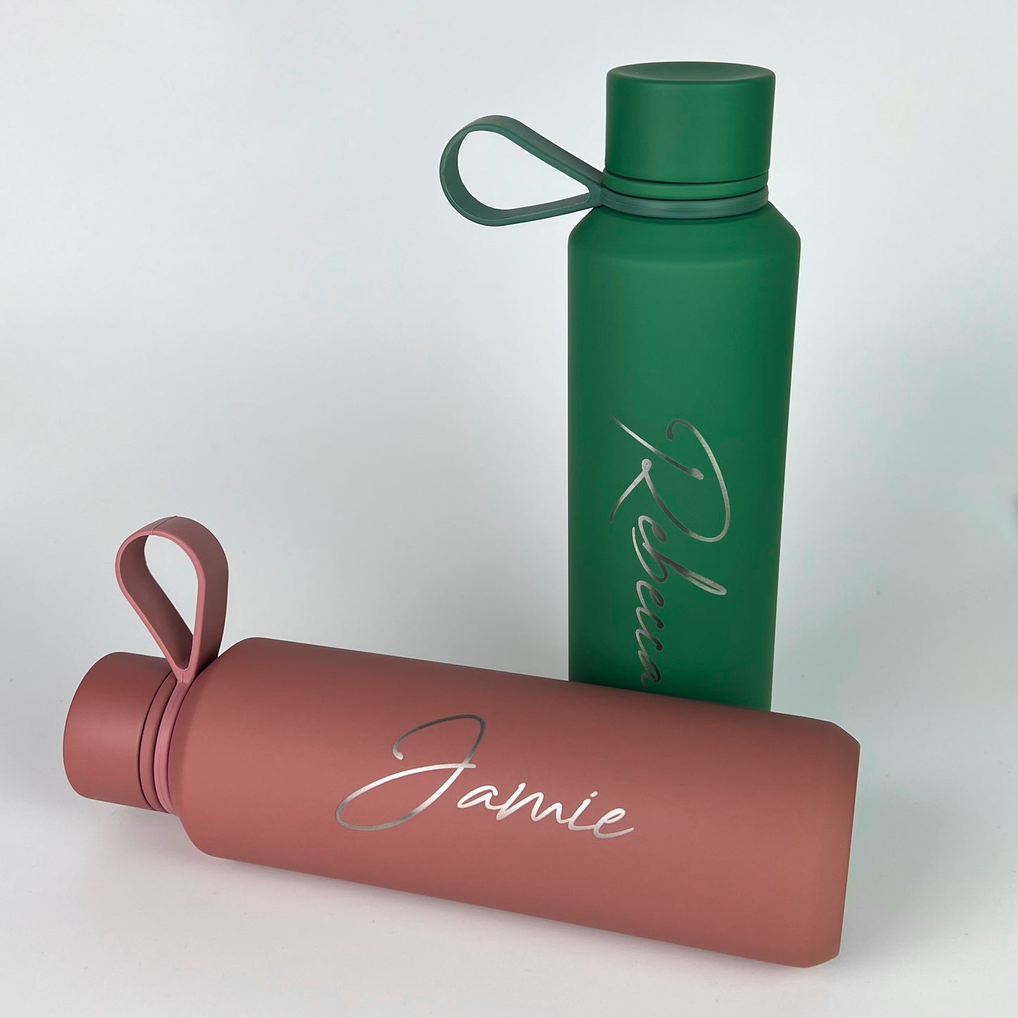 Personalised Insulated Water Bottle with Carry Handle - 600ml