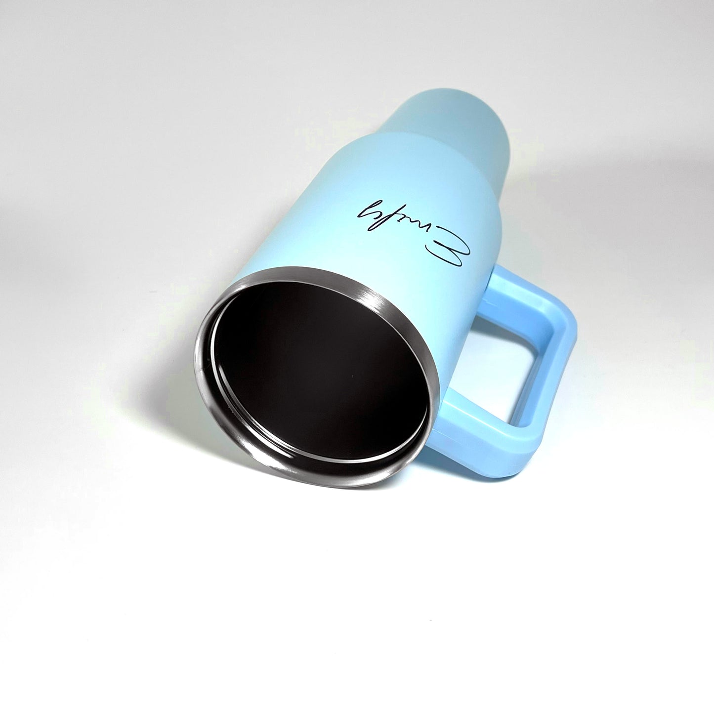 Personalised Insulated Travel Mug with Handle and Straw - 1.2L