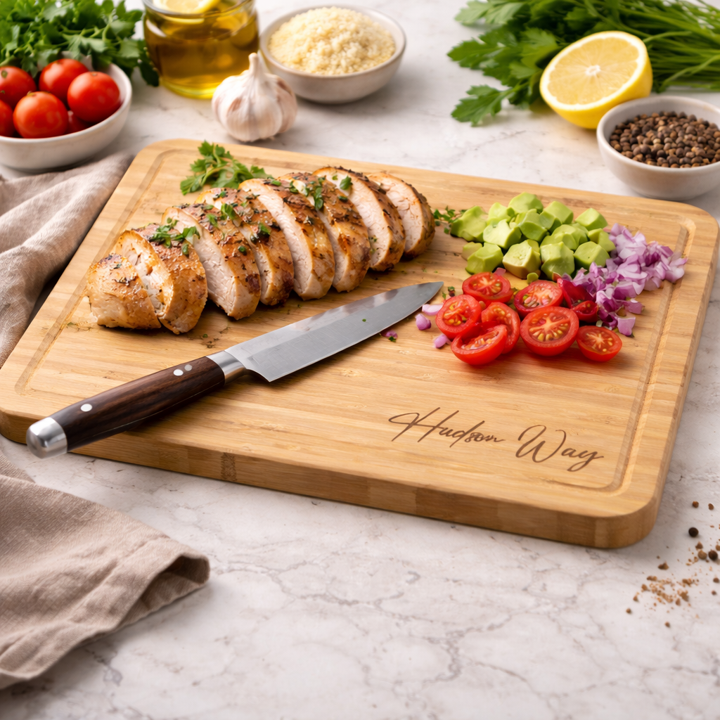 Large Personalised Bamboo Chopping Board