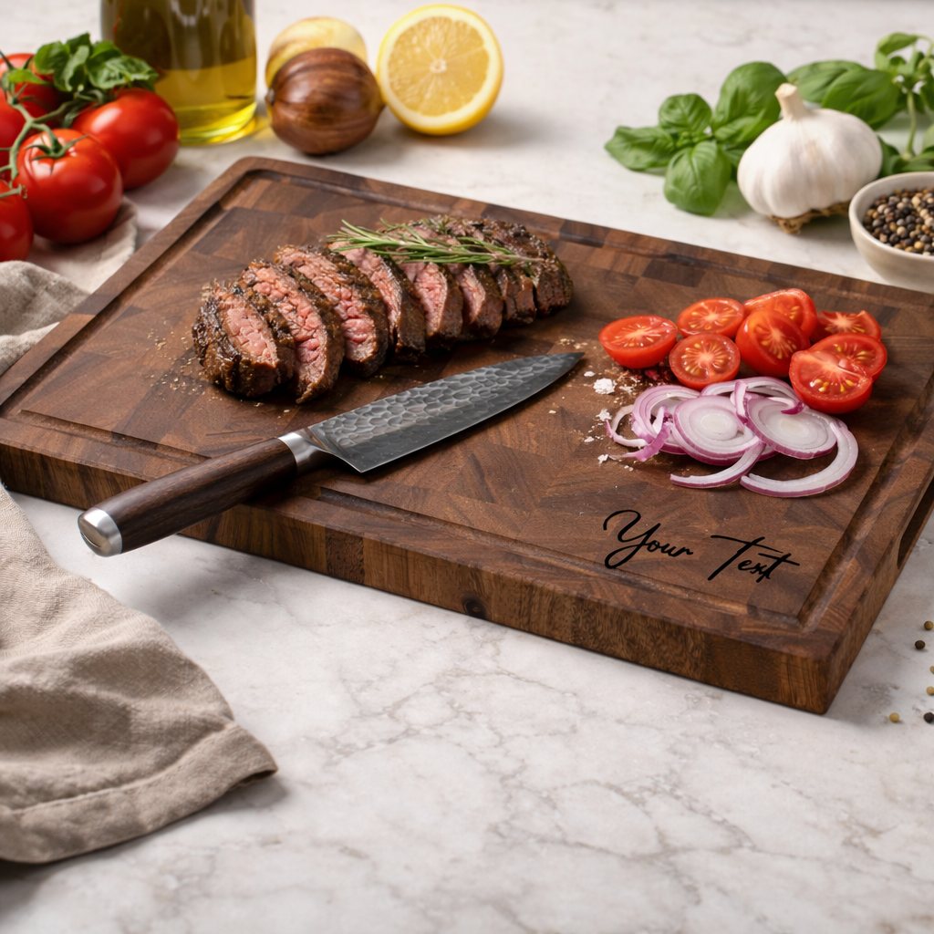 Large Walnut End Grain Chopping Board / Butcher Block