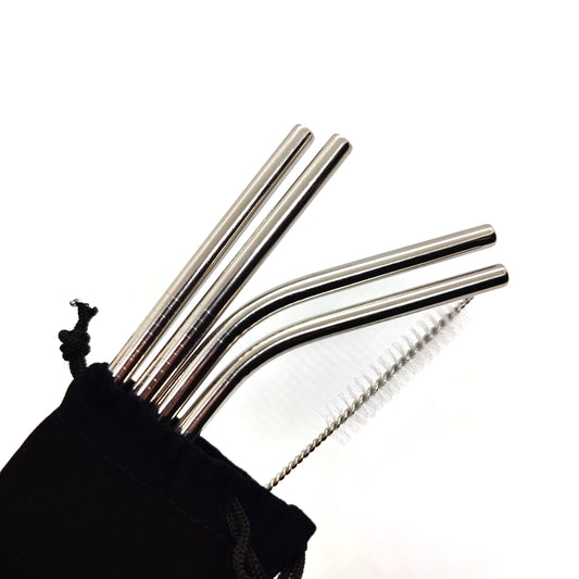 Stainless Steel Metal Straws set of 4